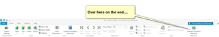 Close-up of the 'Download' button with a callout saying 'Over here on the end...' pointing to it.