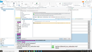 Trados Studio screenshot with a 'Translation Results' window open, displaying two translation options. No errors or warnings are present.