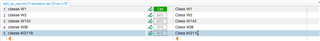 Trados Studio Translation Memory displaying a messy result with multiple entries for the same alphanumeric string.