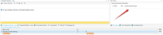Trados Studio interface showing a segment with a warning indicated by a yellow exclamation mark in the Quality Assurance column.