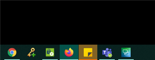 Taskbar showing Trados Studio icon underlined indicating the program is active but not visible on the screen.