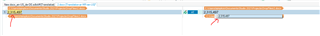 Screenshot of Trados Studio segment with missing quickplace underline for numbers on the source side.