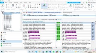 Screenshot of Trados Studio interface showing inactive Concordance Search button and greyed out options for Source Concordance and Target Concordance.