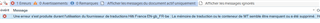 Error message in Trados Studio indicating a TM update issue with the message 'An error occurred while updating the translation memory'.