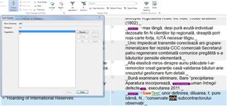 Trados Studio spell checker window after 'change' clicked, with no visible changes to the highlighted text in the document.