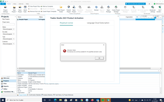 Error message in Trados Studio stating 'An error occurred while pasting the clipboard contents.'