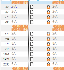 Screenshot of Trados Studio showing inconsistent autopropagation of spaces in number and letter combinations, such as '2A' being changed to '2 A' and vice versa.