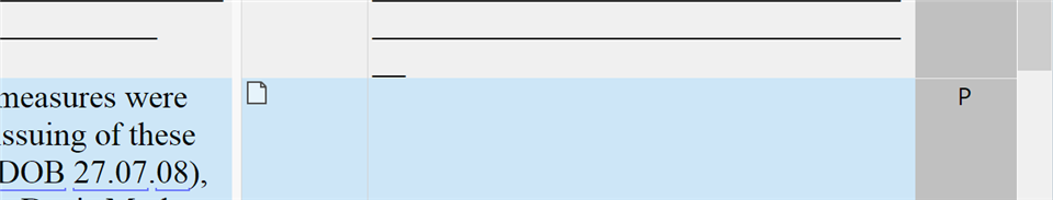 Trados Studio editor screenshot where the custom date format '27.07.08' is not recognized, highlighted in blue.